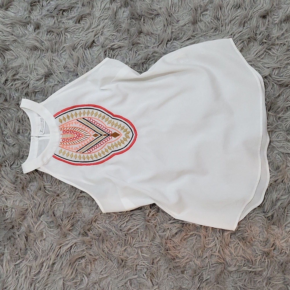 New York & Company Embroidered top